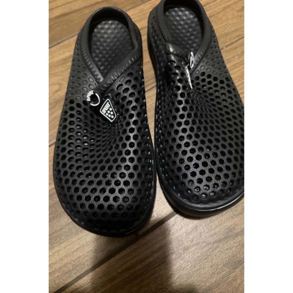 Unbranded Perforated Slip-On Shoes Size 44 Black
